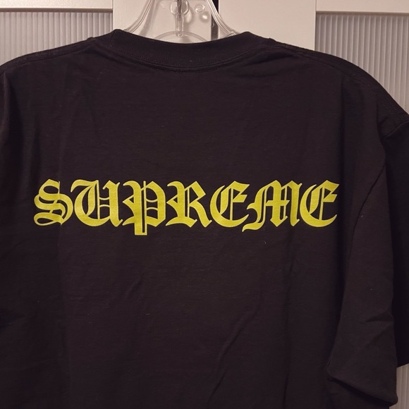 NWOT Supreme Mutants Tee Tshirt Black Highlight Yellow Logo Back Size L - Picture 7 of 9